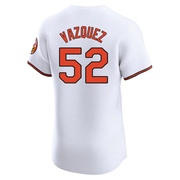 White Elite Luis Vazquez Men's Baltimore Orioles Home Jersey