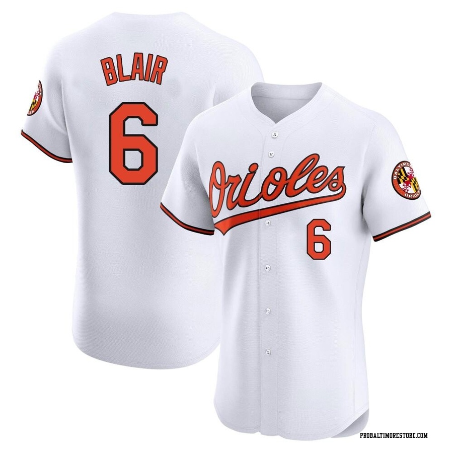 White Elite Paul Blair Men's Baltimore Orioles Home Jersey