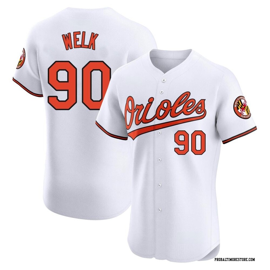 White Elite Toby Welk Men's Baltimore Orioles Home Jersey