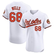 White Elite Tyler Wells Men's Baltimore Orioles Home Jersey