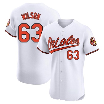 White Elite Tyler Wilson Men's Baltimore Orioles Home Jersey