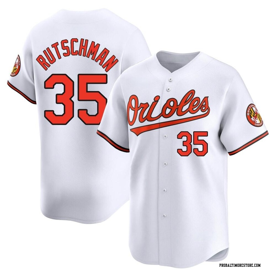 White Limited Adley Rutschman Men's Baltimore Orioles Home Jersey