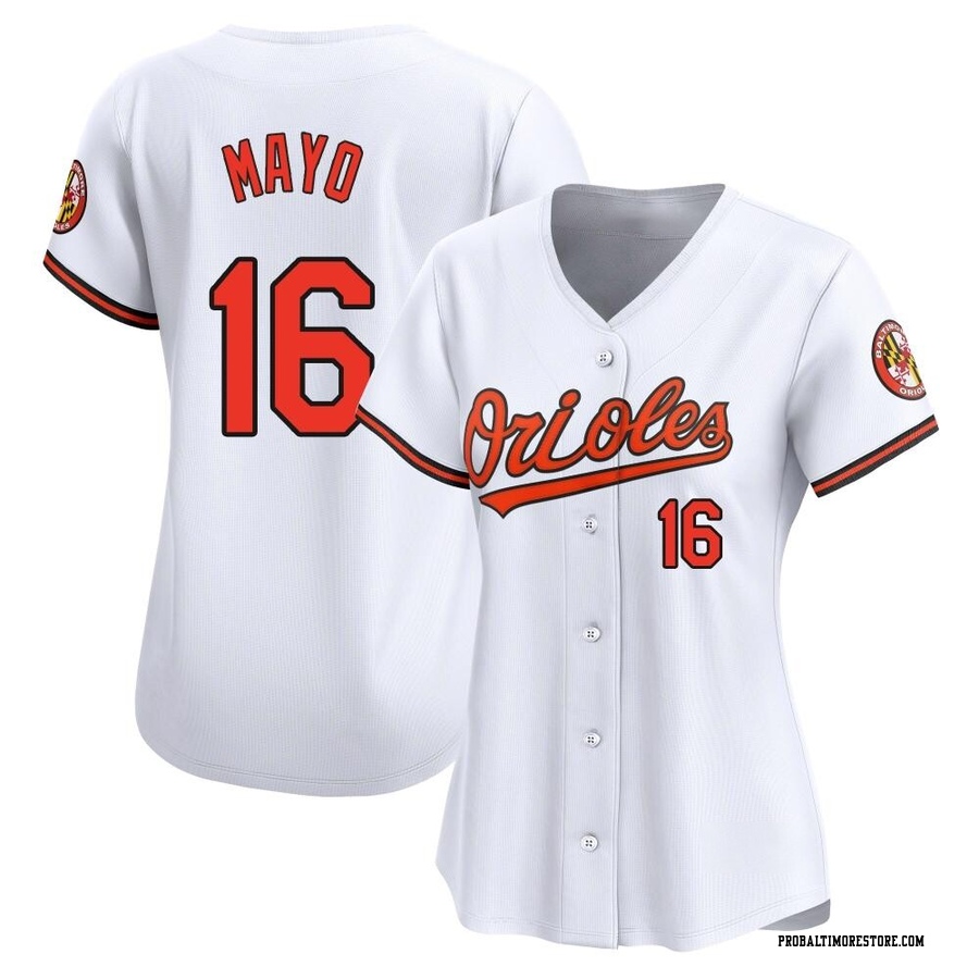 White Limited Coby Mayo Women's Baltimore Orioles Home Jersey
