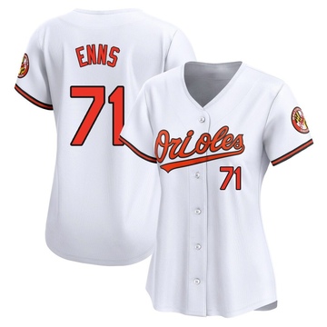 White Limited Dietrich Enns Women's Baltimore Orioles Home Jersey