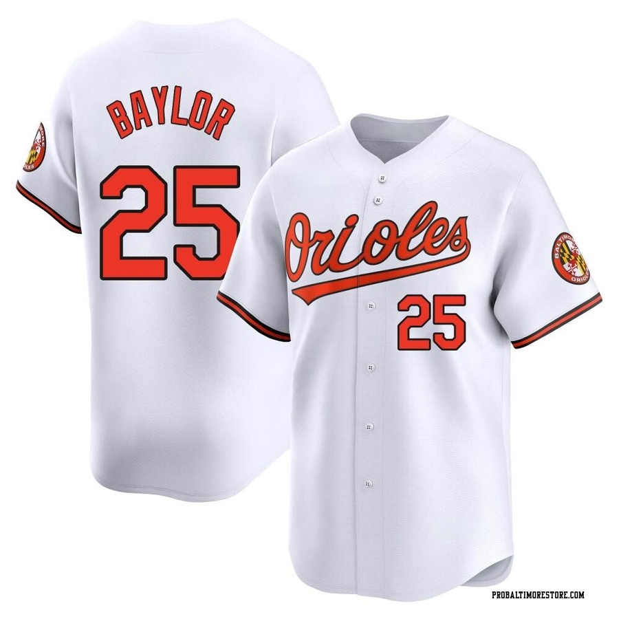 White Limited Don Baylor Youth Baltimore Orioles Home Jersey