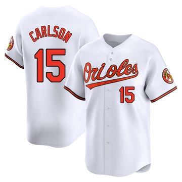 White Limited Dylan Carlson Youth Baltimore Orioles Home Jersey