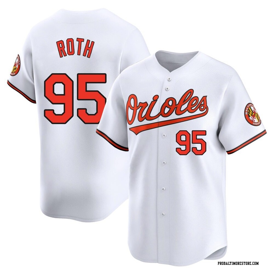 White Limited Houston Roth Youth Baltimore Orioles Home Jersey