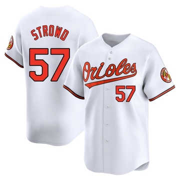 White Limited Kade Strowd Youth Baltimore Orioles Home Jersey