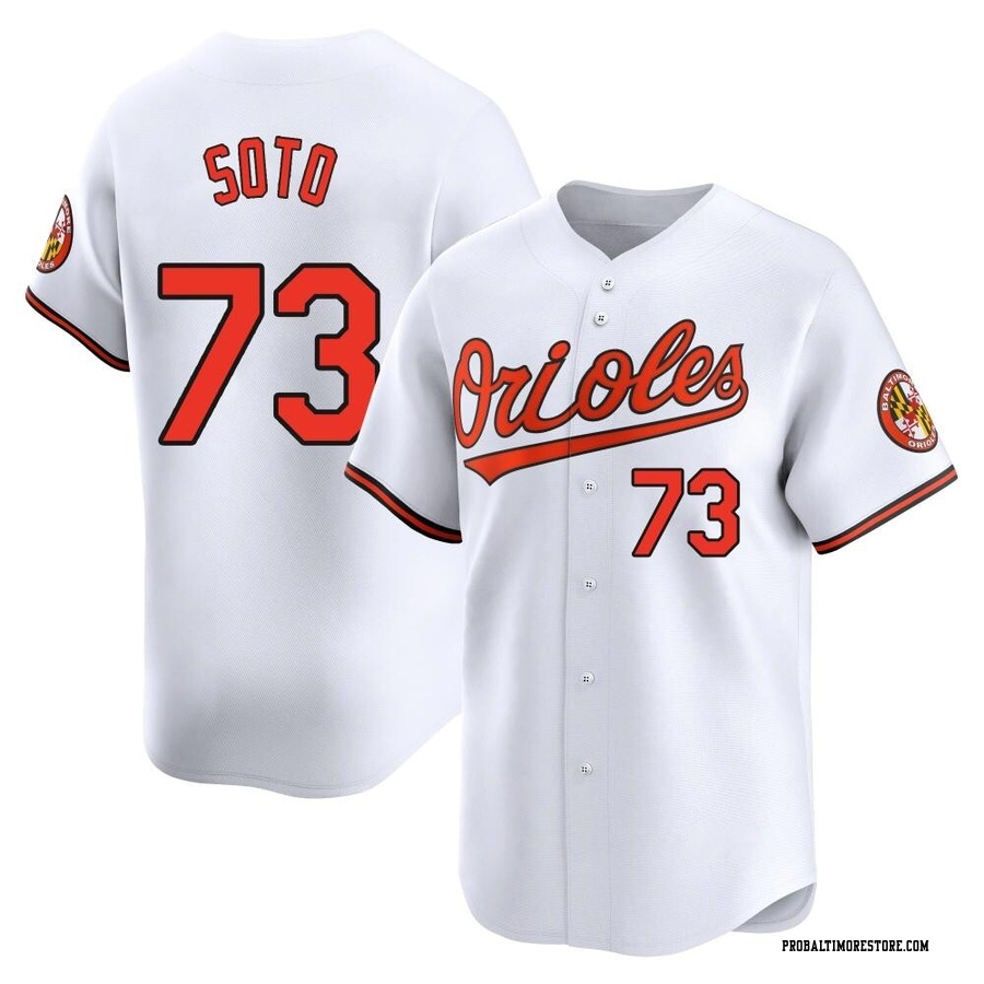 White Limited Livan Soto Youth Baltimore Orioles Home Jersey
