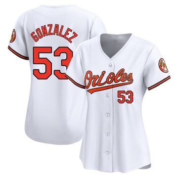 White Limited Luis Gonzalez Women's Baltimore Orioles Home Jersey