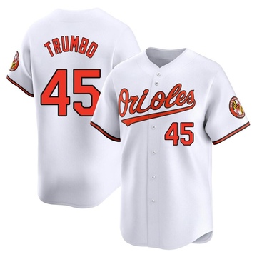 White Limited Mark Trumbo Youth Baltimore Orioles Home Jersey
