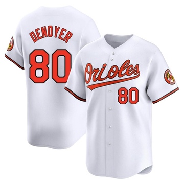 White Limited Noah Denoyer Youth Baltimore Orioles Home Jersey