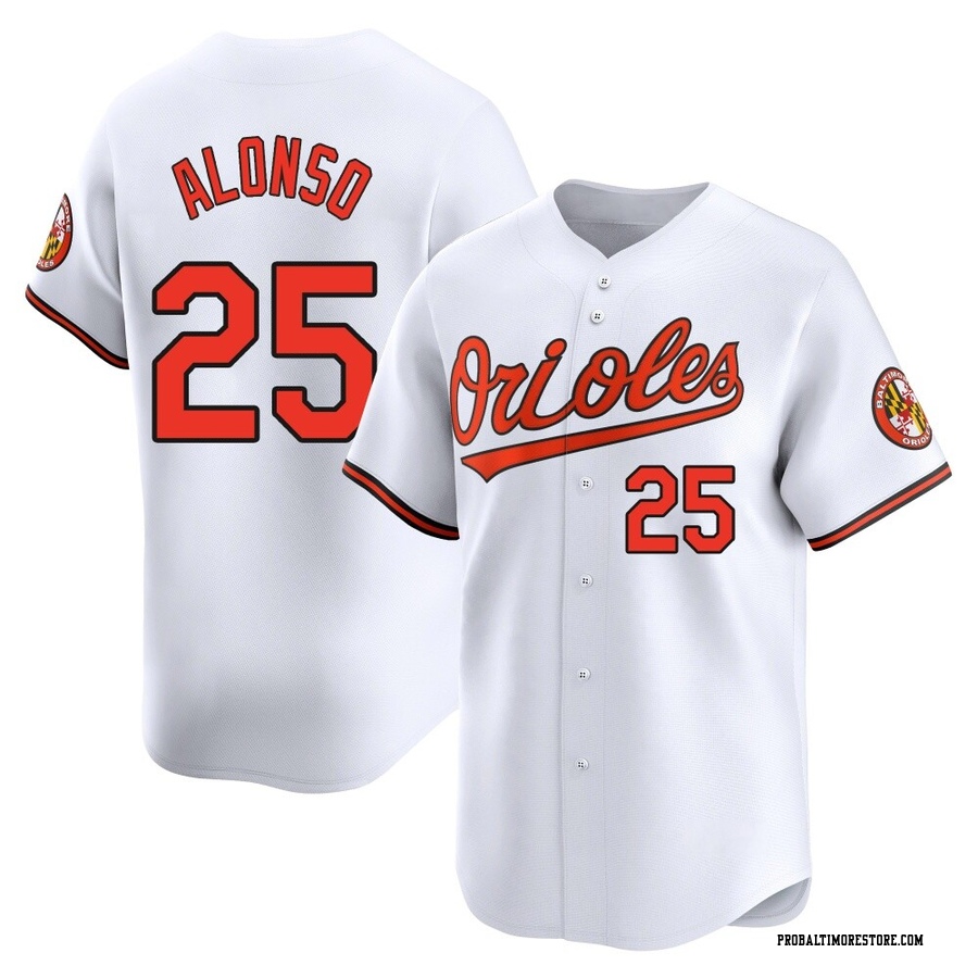 White Limited Pete Alonso Youth Baltimore Orioles Home Jersey