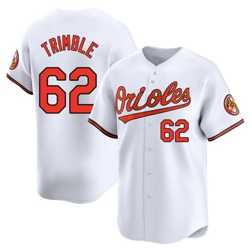 White Limited Reed Trimble Men's Baltimore Orioles Home Jersey