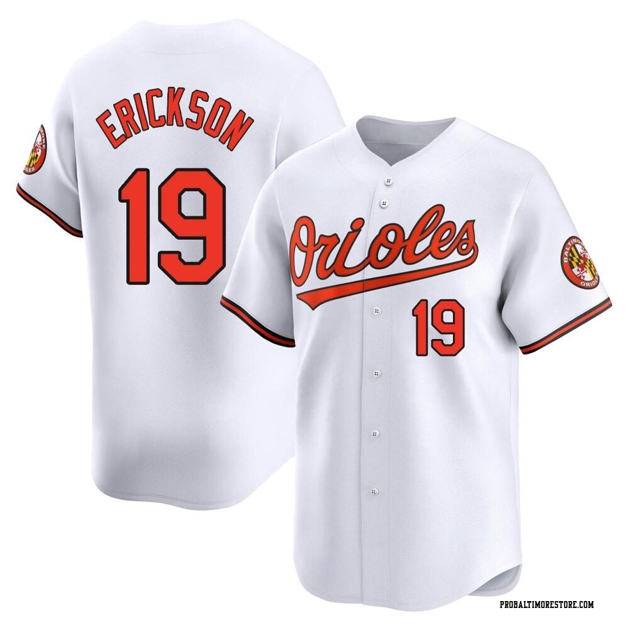 White Limited Scott Erickson Youth Baltimore Orioles Home Jersey