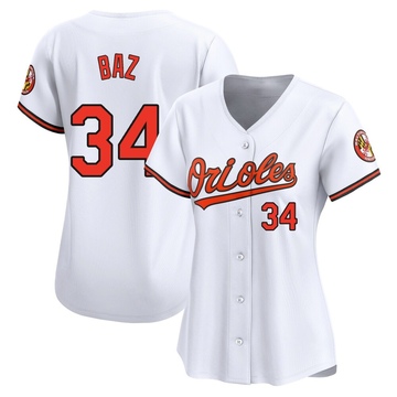 White Limited Shane Baz Women's Baltimore Orioles Home Jersey