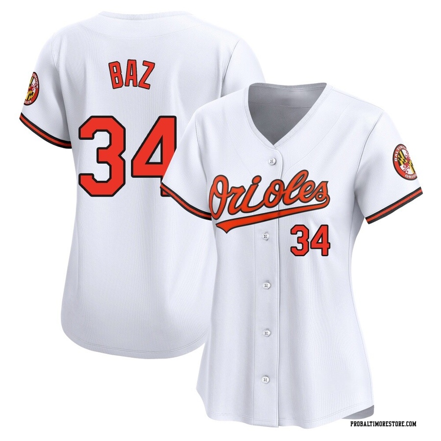 White Limited Shane Baz Women's Baltimore Orioles Home Jersey