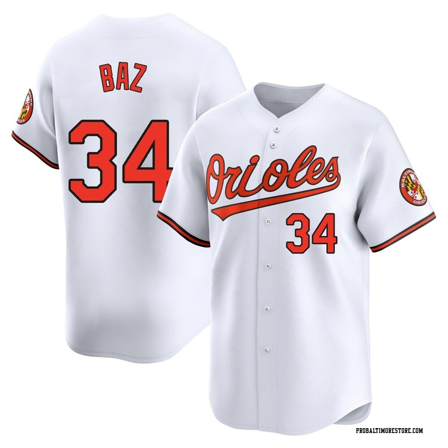 White Limited Shane Baz Youth Baltimore Orioles Home Jersey
