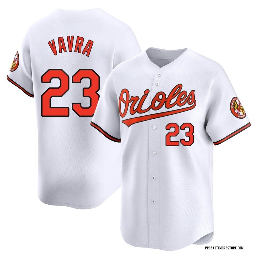 White Limited Terrin Vavra Youth Baltimore Orioles Home Jersey