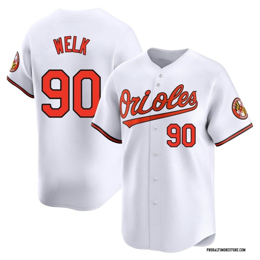 White Limited Toby Welk Youth Baltimore Orioles Home Jersey