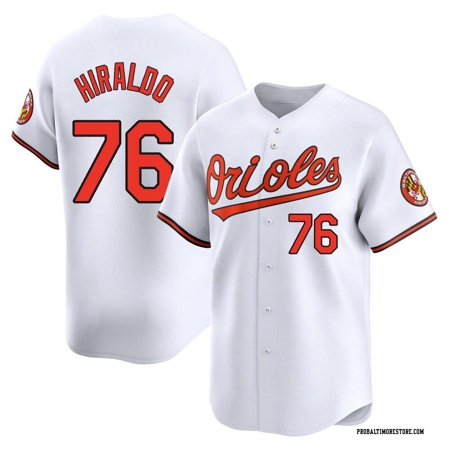 White Limited Yaramil Hiraldo Men's Baltimore Orioles Home Jersey