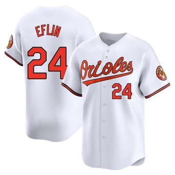 White Limited Zach Eflin Youth Baltimore Orioles Home Jersey