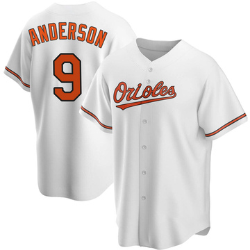 White Replica Brady Anderson Men's Baltimore Orioles Home Jersey