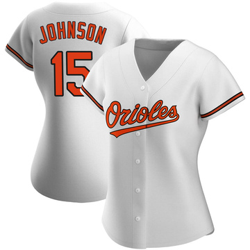White Replica Davey Johnson Women's Baltimore Orioles Home Jersey