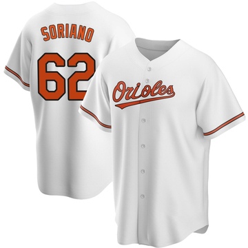 White Replica George Soriano Men's Baltimore Orioles Home Jersey