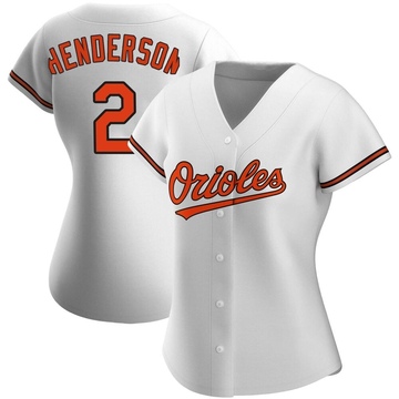 White Replica Gunnar Henderson Women's Baltimore Orioles Home Jersey