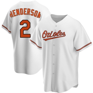 White Replica Gunnar Henderson Youth Baltimore Orioles Home Jersey