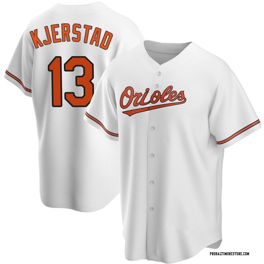 White Replica Heston Kjerstad Men's Baltimore Orioles Home Jersey