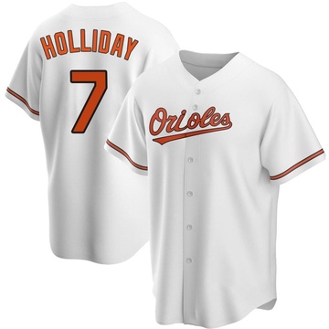 White Replica Jackson Holliday Men's Baltimore Orioles Home Jersey
