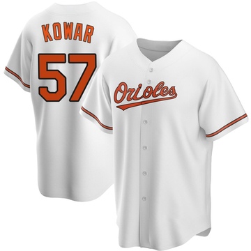 White Replica Jackson Kowar Youth Baltimore Orioles Home Jersey