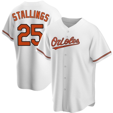 White Replica Jacob Stallings Men's Baltimore Orioles Home Jersey