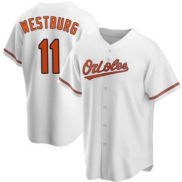 White Replica Jordan Westburg Youth Baltimore Orioles Home Jersey