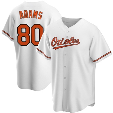White Replica Jordyn Adams Youth Baltimore Orioles Home Jersey