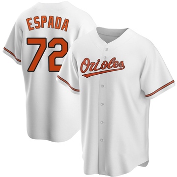 White Replica Jose Espada Men's Baltimore Orioles Home Jersey