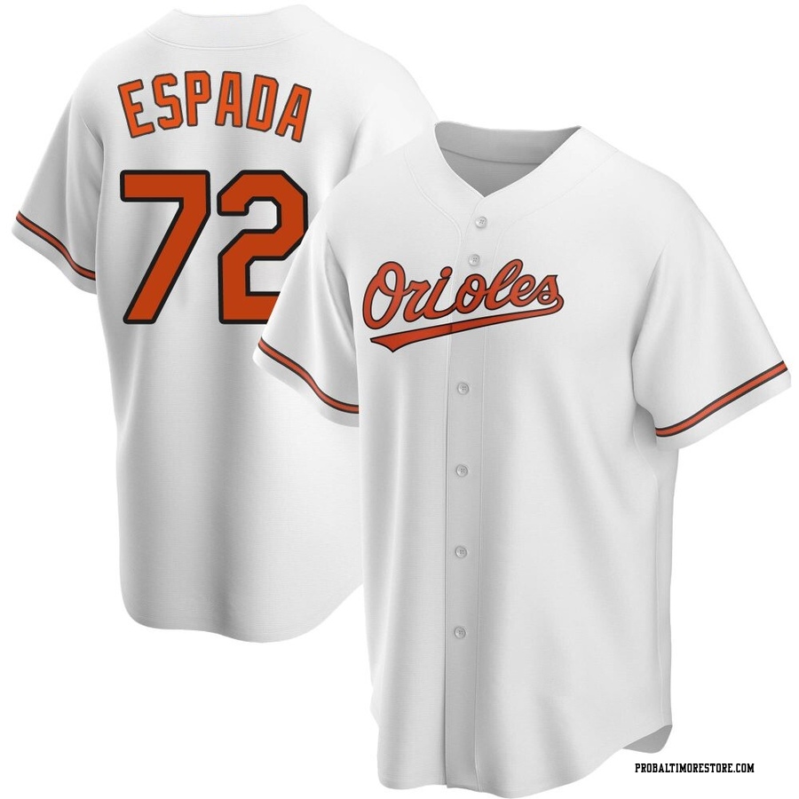White Replica Jose Espada Youth Baltimore Orioles Home Jersey
