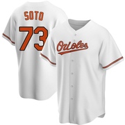 White Replica Livan Soto Youth Baltimore Orioles Home Jersey