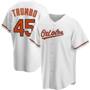 White Replica Mark Trumbo Youth Baltimore Orioles Home Jersey