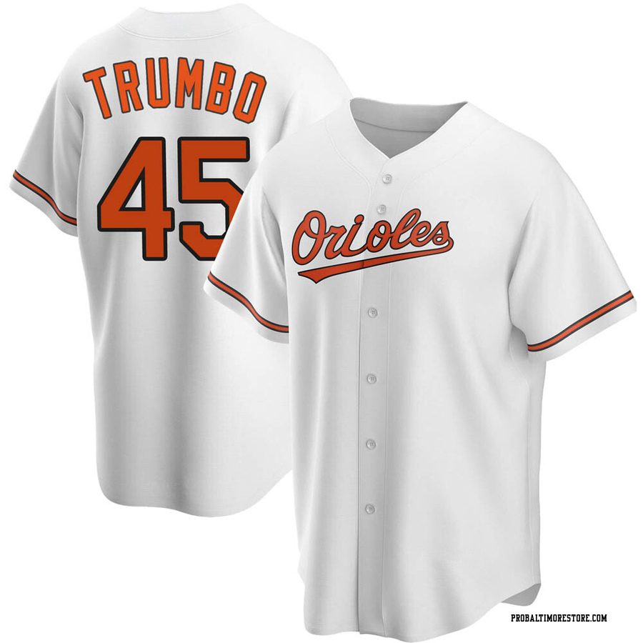 White Replica Mark Trumbo Youth Baltimore Orioles Home Jersey