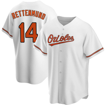 White Replica Merv Rettenmund Men's Baltimore Orioles Home Jersey