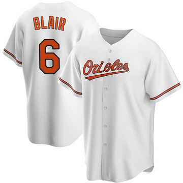 White Replica Paul Blair Men's Baltimore Orioles Home Jersey