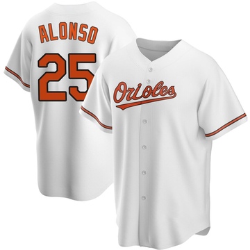White Replica Pete Alonso Men's Baltimore Orioles Home Jersey