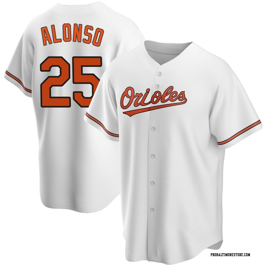 White Replica Pete Alonso Men's Baltimore Orioles Home Jersey