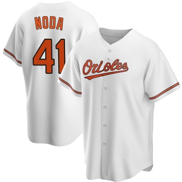 White Replica Ryan Noda Men's Baltimore Orioles Home Jersey