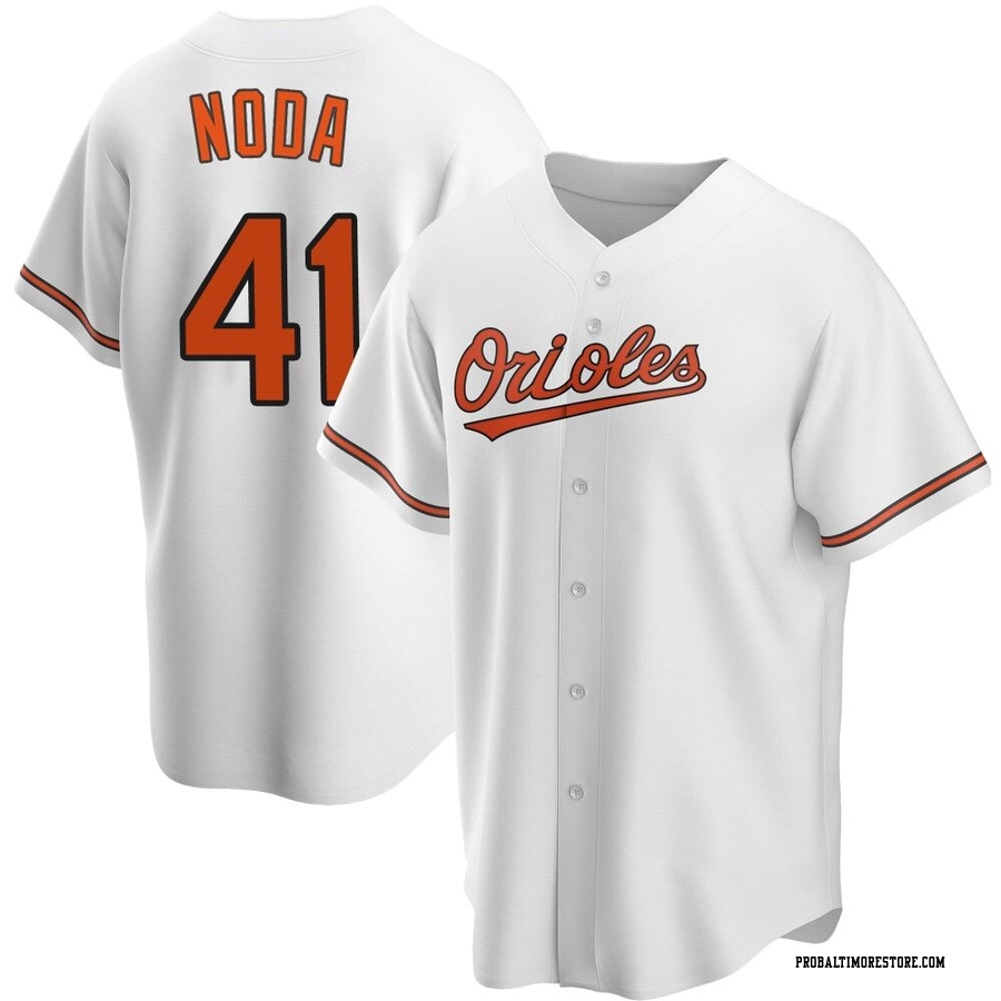 White Replica Ryan Noda Youth Baltimore Orioles Home Jersey