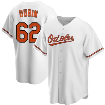 White Replica Shawn Dubin Men's Baltimore Orioles Home Jersey
