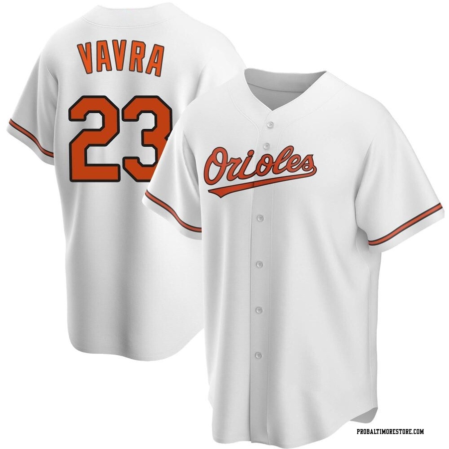 White Replica Terrin Vavra Youth Baltimore Orioles Home Jersey